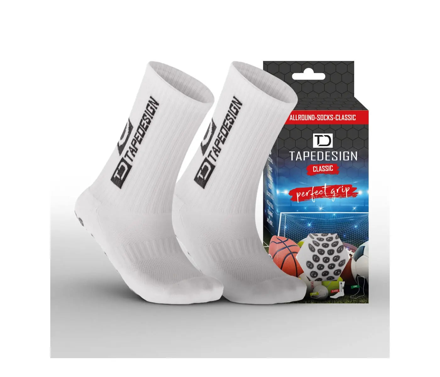 Tape Design grippisukat (valkoinen)